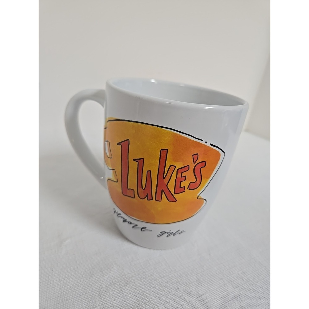 Gilmore Girls Luke's Jumbo White Ceramic Coffee Mug 25 oz.